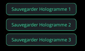 sauvegarde d'hologramme